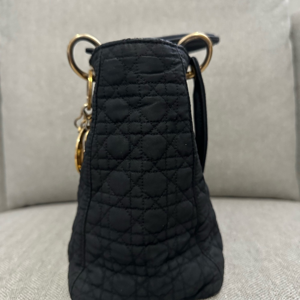 ✅ Authentic Vintage lady Dior Black Quilted Handbag - Picture 6 of 14